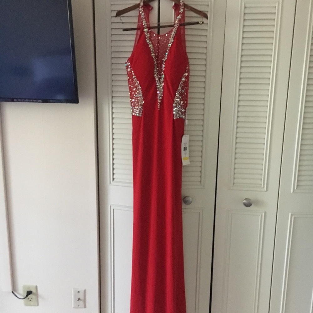 Red gown